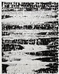 Glenn Ligon, FIGURE #87, 2011, silkscreen, coal dust and acrylic on canvas