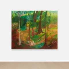 Soumya Netrabile, Search Party, 2022, oil on canvas