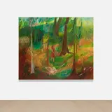 Soumya Netrabile, Search Party, 2022, oil on canvas