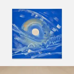 Ann Craven, Moon (Cushing, 7-21-13, 11.05PM), 2013, oil on canvas