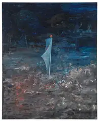 George Condo, ARP, 1985, oil on canvas