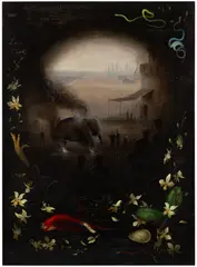 Walton Ford, Guilty Elephant, 1994, oil on panel