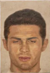 Y.Z. Kami, Untitled, 1990, oil on paper mounted to canvas