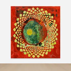 Tessellation Figures (1) by Terry Winters, 2011, oil on linen, sold Nov 2025