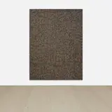 McArthur Binion, DNA: Sepia: IX, 2016, oil paintstick, sepia ink and paper on board