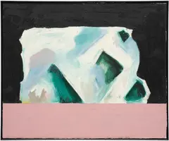 Harold Ancart, Untitled, 2018, oilstick and pencil on paper, in artist's frame