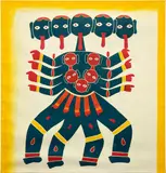 Leidy Churchman, Big Kali (Goddess of Time and Death), 2014, oil on canvas
