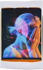Natalie White, The Mask These Faces Wear, 2022, Polaroid