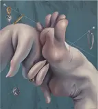 Sarah Slappey, Push and Pierce, 2022, oil on canvas
