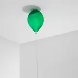 Jeppe Hein, Green Mirror Balloon (dark), 2017, glass fiber reinforced plastic, chrome lacquer (dark green), magnet and string (white)
