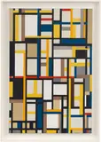 Ilya Bolotowsky, Complex Movement, 1947, oil on canvas, in artist's frame