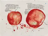 Raymond Pettibon No Title (Their red in) by Raymond Pettibon, 2005, watercolor, pen and ink on paper, sold Jul 2025