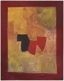 Composition murale by Serge Poliakoff, 1966, tempera on paper mounted on canvas, sold Jul 2025