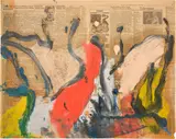Willem de Kooning, Untitled, 1976, oil on newsprint