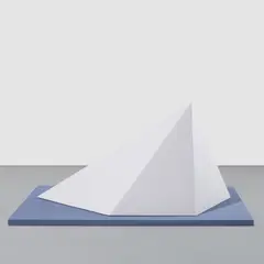 Sol LeWitt, Pyramid (Ref 8), 1985, painted wood