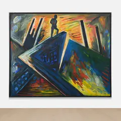 Helmut Middendorf, Caligari, 1984-1987, oil on canvas, in artist’s frame