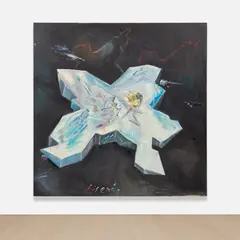 Jörg Immendorff, Eisende, 1981, oil on canvas