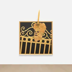 Jeff Sonhouse, Witness Protection Program, 2016, painted board, acrylic gel and wood