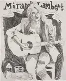 Celeste Dupuy-Spencer, Miranda Lambert, Run Daddy Run, 2018, pencil on paper