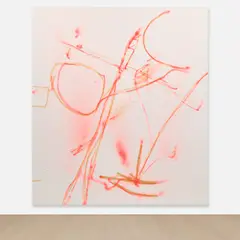 Jeff Elrod, Village HD, 2013, acrylic, enamel and tape on canvas