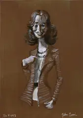 John Currin, Untitled, 2000, gouache, watercolor and pencil on paper