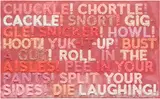 Mel Bochner, Chuckle, 2020, monoprint with collage, engraving and embossment on hand-dyed Twinrocker handmade paper