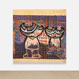 Gerasimos Floratos, Untitled, 2021, oil and collage on canvas