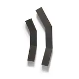 Richard Nonas, Untitled, 1990, steel, in 2 parts