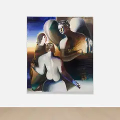 Visitation by Katherina Olschbaur, 2020–2021, oil on linen, sold Jul 2025