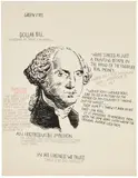 Raymond Pettibon, No Title (Green eyes. Dollar...), 1991, ink on paper