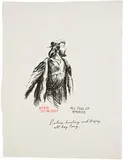 Raymond Pettibon, No Title (Balboa sees the...), 1991, ink on paper
