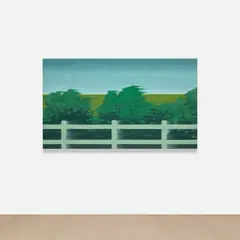 Fast Landscape by Henni Alftan, 2017, oil on canvas, sold Sep 2025