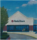 Jane Dickson, Radio Shack, 2004, oil on Astroturf laid down on canvas