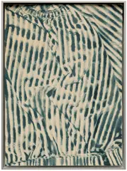 Poppy Jones, Bright Heat, 2021, oil on plant dyed silk, in aluminum artist's frame