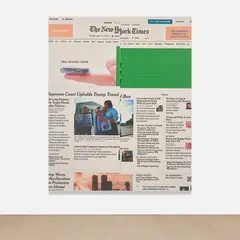 Wade Guyton, Untitled, 2018, Epson UltraChrome HDX inkjet on linen