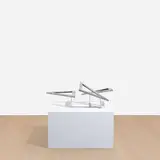 George Rickey, Three Open Triangles Horizontal, 1981–1990, stainless steel