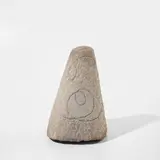 Barry Flanagan Ra, Bollard, 1979, pigment and ink on granite