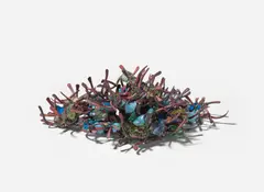 Untitled (Fusion) by Claire Falkenstein, 1970, welded copper and fused glass, sold Sep 2025