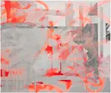 Jacqueline Humphries, Untitled, 2007, oil, enamel and glitter on linen