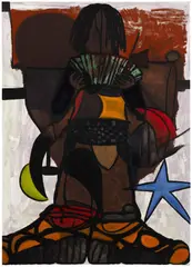 Omari Douglin, Money Alchemist, 2020-2021, oil on canvas