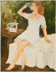 Jane Corrigan, Bedtime (hydrate), 2023, oil on canvas