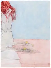 Emma Rose Schwartz, i kid you not, 2022, oil, charcoal, pencil and pastel on canvas