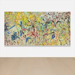 Larry Poons, Backup and Push, 2004, acrylic on canvas