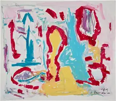 Untitled by Claude Lawrence, 2019, acrylic on canvas, sold Sep 2025