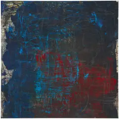 Oscar Murillo, untitled (catalyst), 2018-2019, oil and graphite on canvas