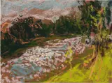 Nicole Wittenberg, Ping River 2, 2020, pastel on paper