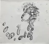Mike Kelley, Garbage Drawing #46, 1988, acrylic on paper
