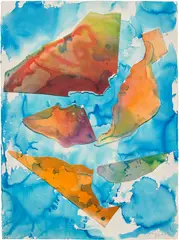 Vivian Springford, Scuba Series, 1976, acrylic and collage on paper