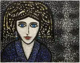 Richard Pousette-Dart, Untitled (Portrait of Joan), 1968-1972, oil on canvas