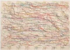 Ghada Amer, A Beautiful Day for Trini, 2008, embroidery and gel medium on canvas